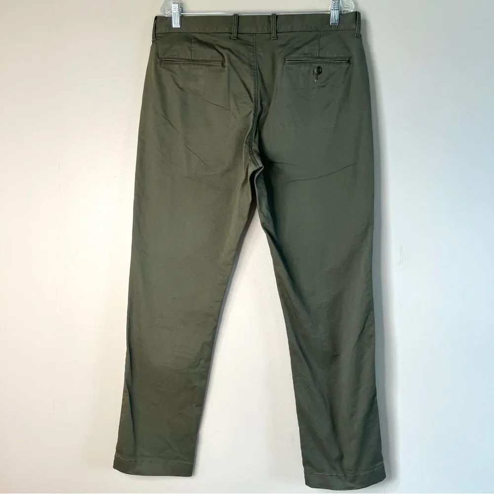 J. Crew Straight-fit Flex Chino Tarnished Metal Men's Pants Size 34Wx32L